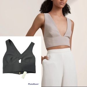 NWT Aritzia Wilfred Gerland Top black US 2